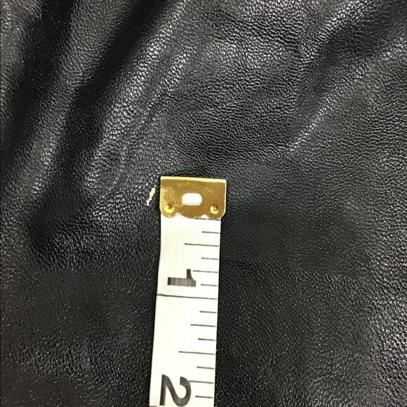 Ronny Kobo Angela Faux Leather Draped Pleated Mini Skirt New Size Small - Picture 8 of 10